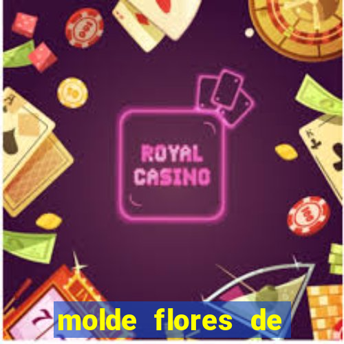 molde flores de papel para imprimir